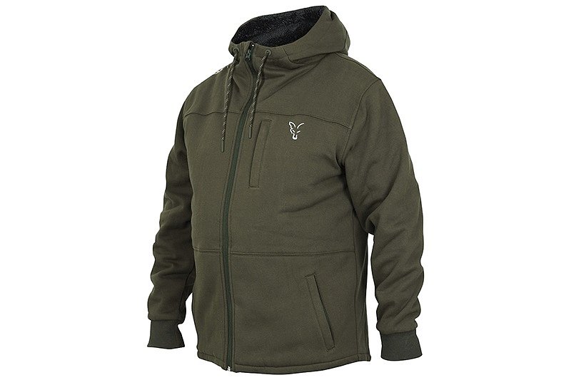 Fox Bunda Green Silver Sherpa Hoodie